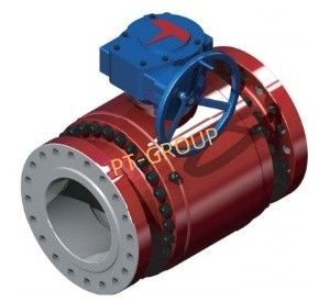 Valva de esfera manual de ligação de flange API 6D Standard