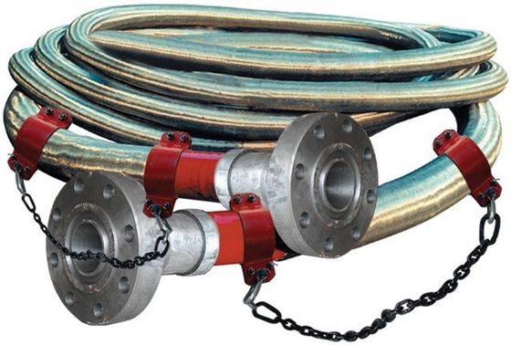 3 &quot;900LB Flanged 3 1/2&quot; ID High Pressure Coflexip Hose 5000 Psi Fire Retardant Hose Para Campo de Petróleo API 16C