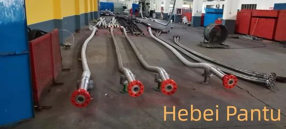 3 1/8&quot; flangeado, mangueira de 5.000 libras por polegada quadrada Coflexip para a linha de bloqueador com tampa flexível protetora de aço inoxidável