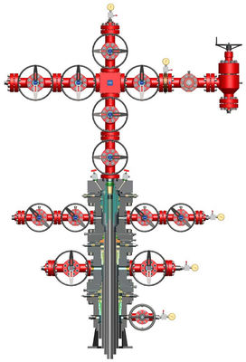API 6A Cabeça de poço anticorrosivo e árvore de Natal 3 1/8&quot; 5000PSI