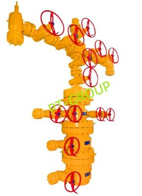 API 6A Anticorrosivo cabeça de poço dividida e árvore de Natal 2 1/16 &quot; - 7 1/16 &quot;