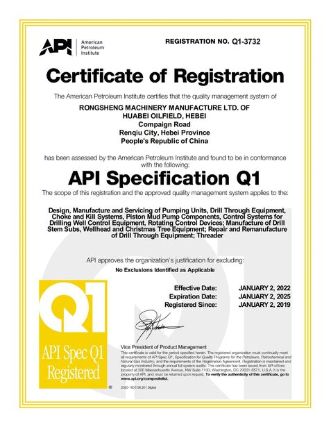 China Hebei Pantu Machinery Equipment Co., Ltd Certificações